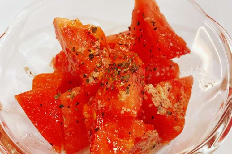 トマト嫌いでも食べられる トマトサラダ レシピ 作り方 By えりんco クックパッド 簡単おいしいみんなのレシピが367万品