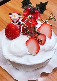 食べやすい☆甘さ控えめ☆クリスマスケーキ