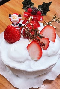 食べやすい☆甘さ控えめ☆クリスマスケーキ