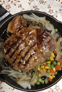 安いお肉でも柔らかジューシー牛ステーキ