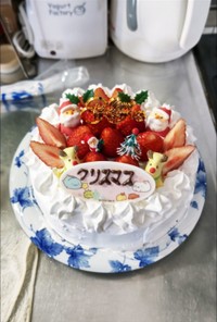 クリスマスケーキ→市販品時短ハイスピード