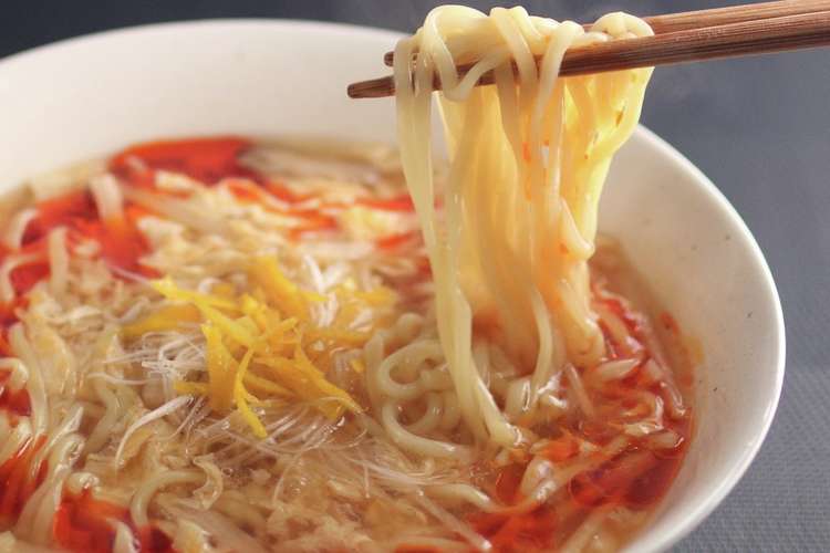 バーミヤン期間限定 ゆず酸辣湯麺 レシピ 作り方 By クッキングsパパ クックパッド 簡単おいしいみんなのレシピが365万品