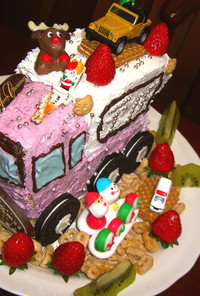 車大好き！！★トラックの立体ケーキ★