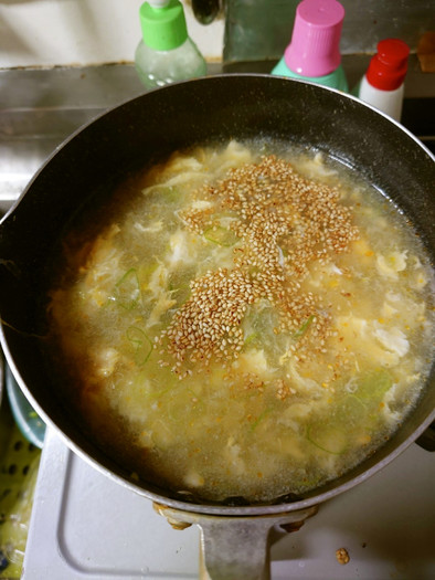 ヨウサマの減塩ザーサイ卵スープの写真