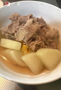 豚肉と大根の柚子醤油煮