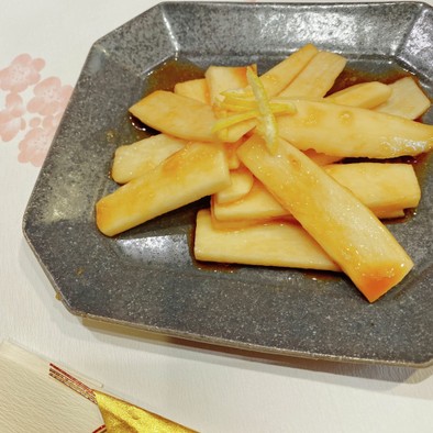 山芋の柚子風味和え☆お節の箸休みにの写真
