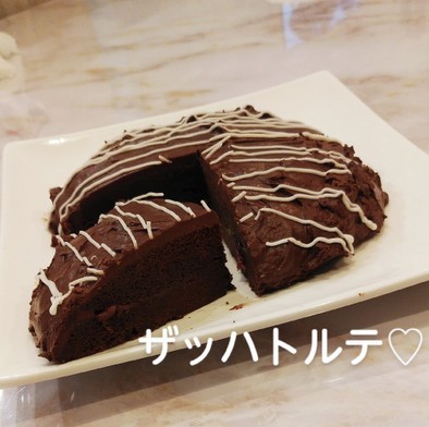 レンジで簡単★低糖質濃厚チョコケーキ♡の写真