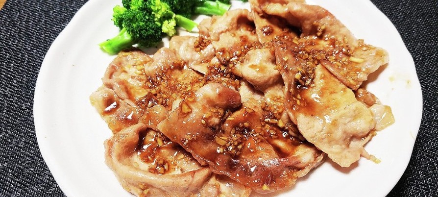豚肉の粗びき生姜焼の画像