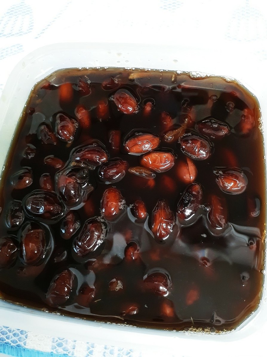 圧力鍋で黒豆～土生姜入りの画像