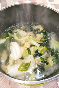 白菜と大根おろしのあっさりスープ