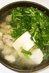 ニラ鍋♪簡単冷え性におすすめ・つゆスープ