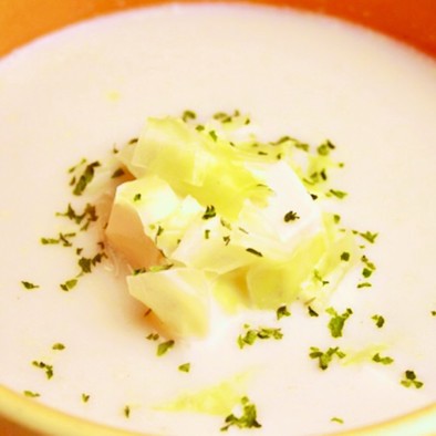 レンジで簡単 ダイエットおから豆乳スープの写真