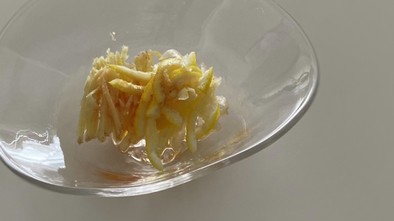 生姜と柚子で消化のサポート前菜の写真