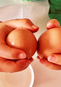 ガツン！子供の卵の割り方