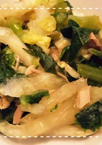 簡単！白菜と大根葉のサラダ