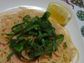 優しい味の簡単♪たらこスパゲッティー