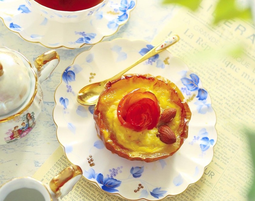 丸ごとりんごのエッグタルト風 by 杉山かふん 【クックパッド】 簡単おいしいみんなのレシピが362万品