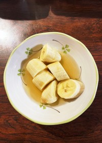 バナナの蜂蜜レモン果汁掛け