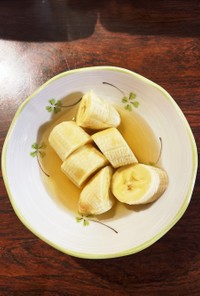 バナナの蜂蜜レモン果汁掛け