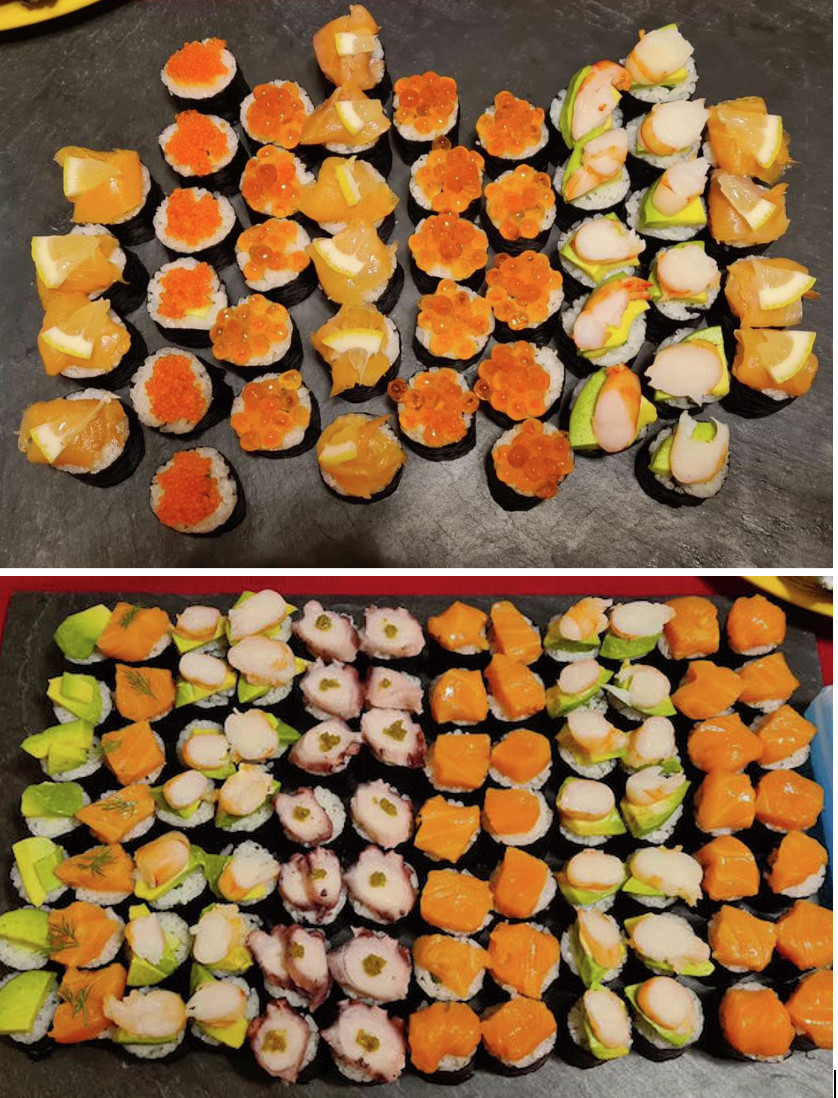 オードブルに❤️トッピング寿司の画像