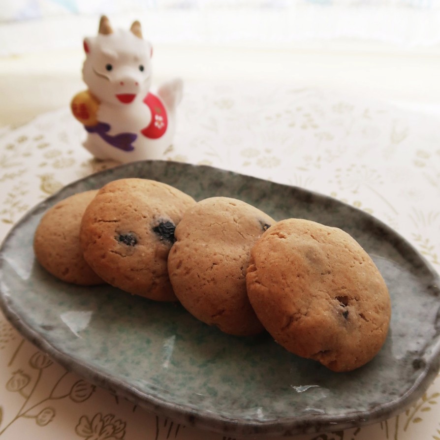 おせちの黒豆リメイク☆黒豆クッキーの画像