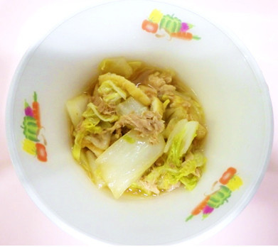 白菜とツナの煮物　★宇都宮学校給食の画像