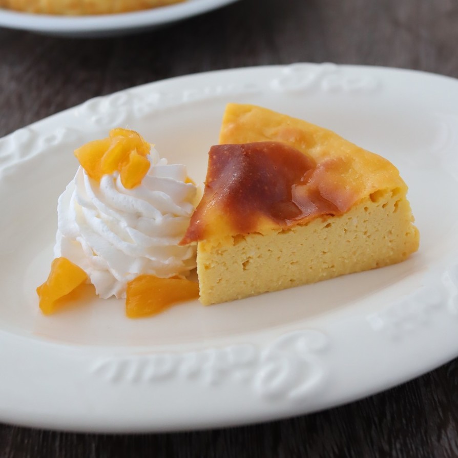 マンゴー杏仁チーズケーキの画像