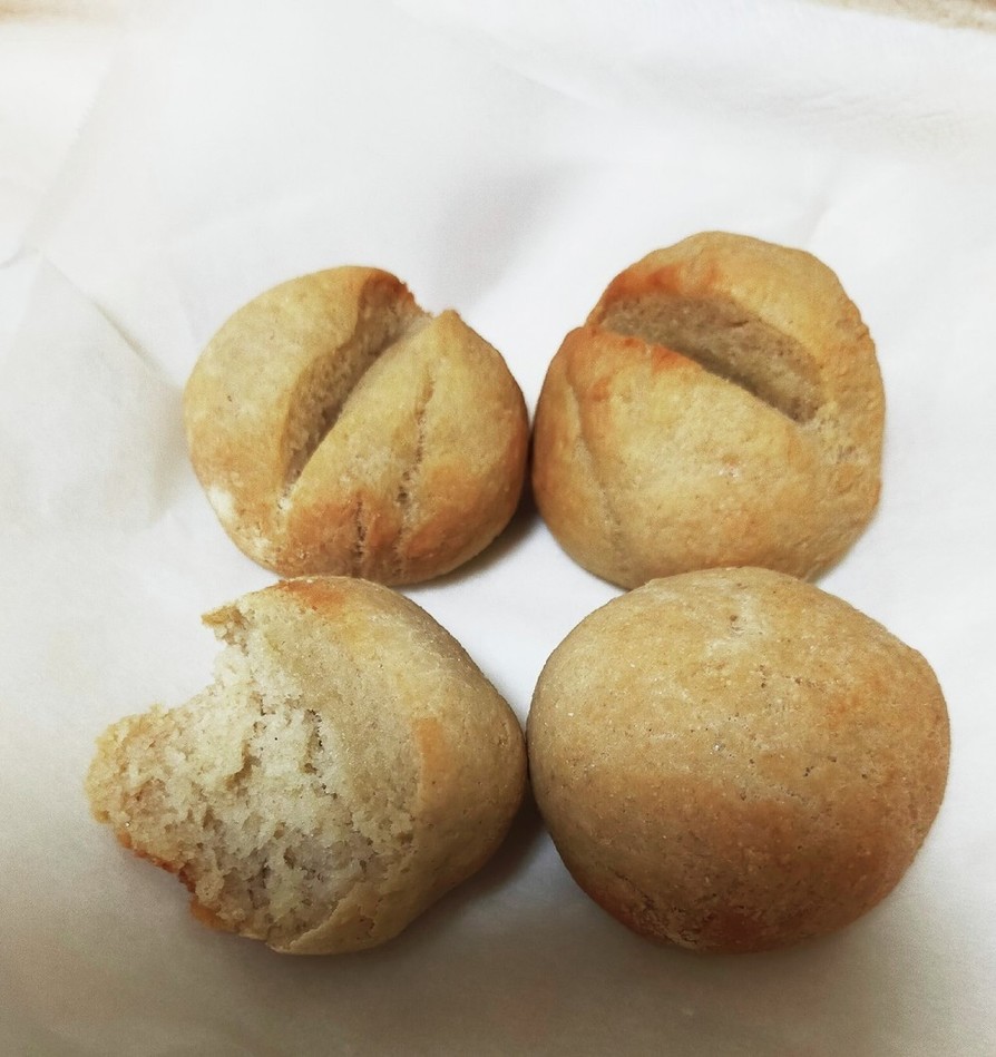 生米パンの丸パンバージョンの画像