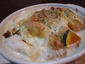 カレー風味の鱈グラタン