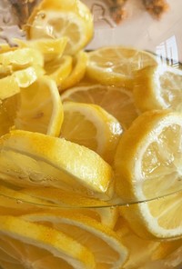 レモンシロップでレモネード