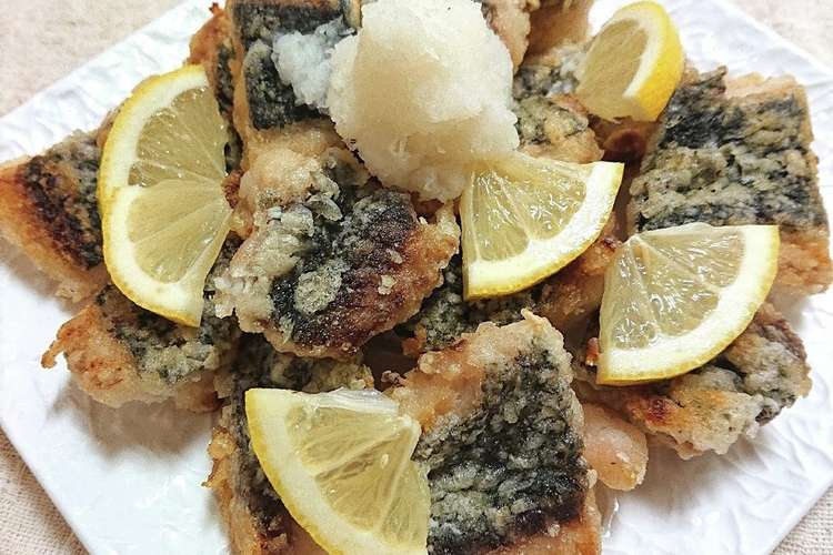 メジナの唐揚げ大根おろしレモンのせ レシピ 作り方 By おなかがぺこりん クックパッド 簡単おいしいみんなのレシピが363万品