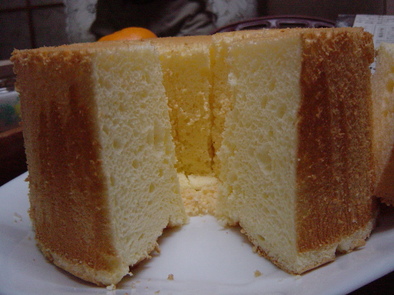 チーズシフォンケーキの写真
