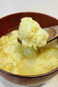 大和芋の鶏団子汁