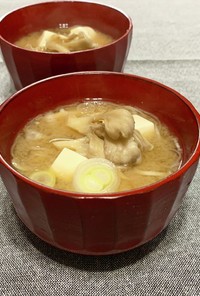 舞茸&豆腐とねぎのお味噌汁