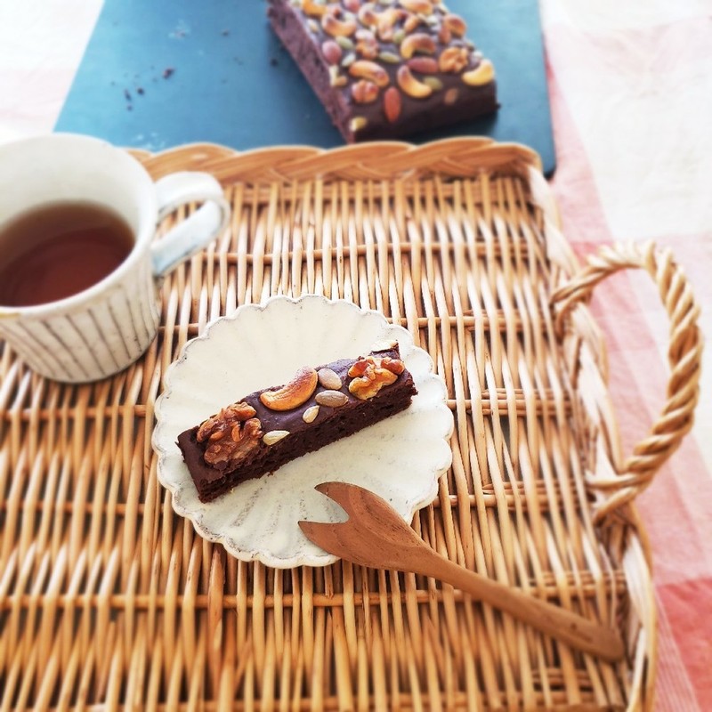 ファッジーココナッツブラウニーのレシピ