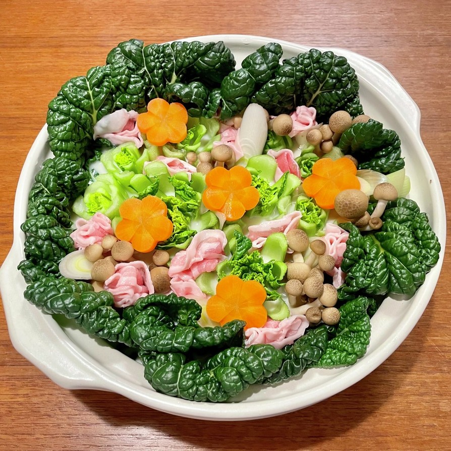 仙台雪菜の豆乳鍋の画像