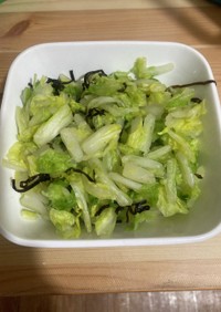 白菜と塩昆布の簡単漬物
