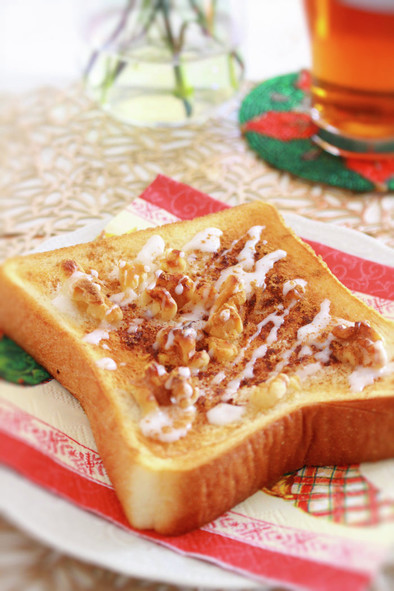 食べたら「シナモンロール」トーストバリエの写真