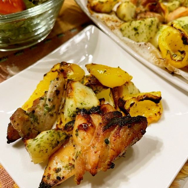 醤油麹鶏と野菜のオーブン焼きの画像