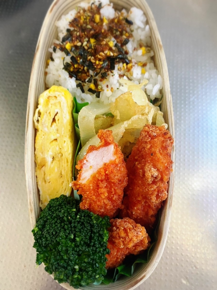 玉ねぎ天ぷら弁当の画像