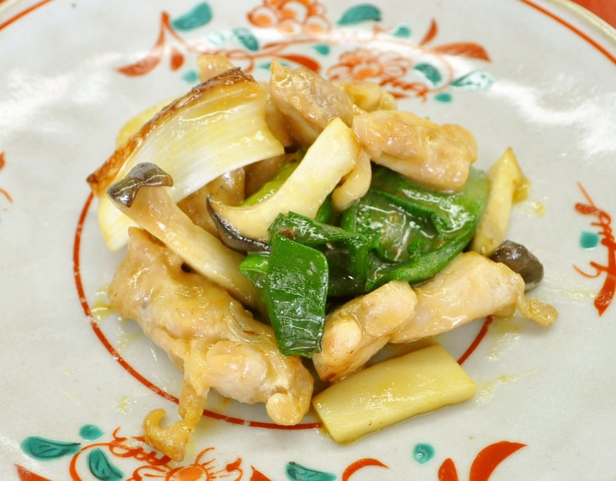 鶏肉とネギの西京味噌焼（柚子胡椒風味）の画像