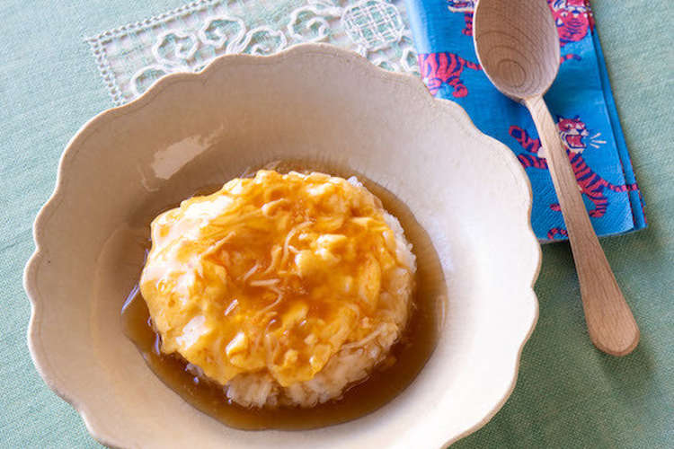 レンジでとろたま天津飯 レシピ 作り方 By おりょうりえほん クックパッド 簡単おいしいみんなのレシピが373万品