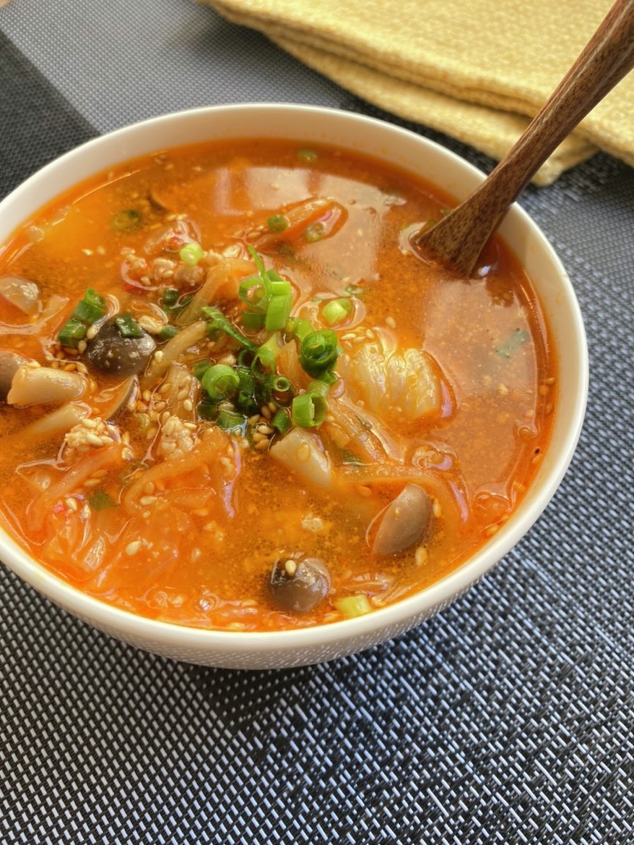 キムチチゲスープの画像