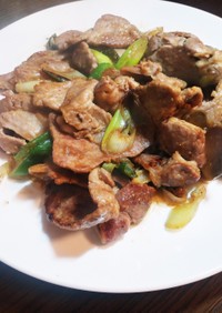 簡単☆豚肉と長ネギと搾菜の中華風炒め