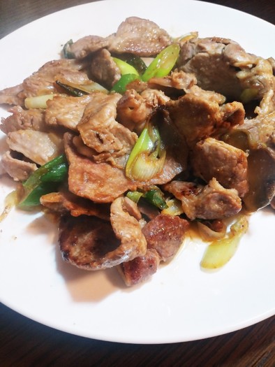 簡単☆豚肉と長ネギと搾菜の中華風炒めの写真