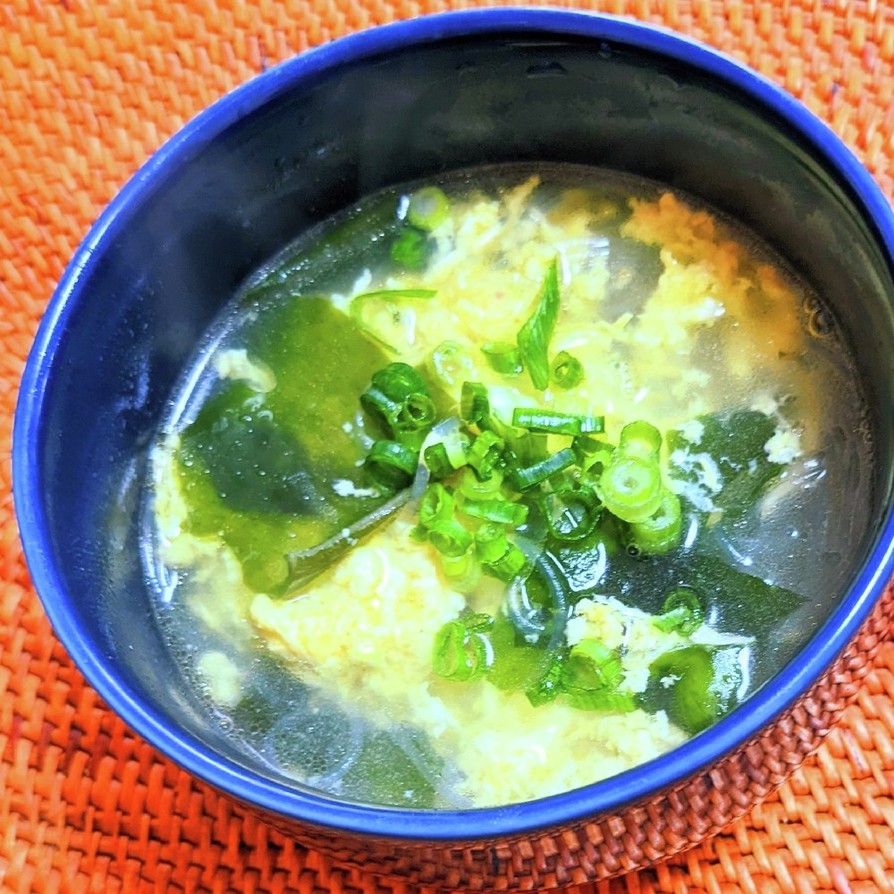 春雨とわかめの中華風卵スープの画像