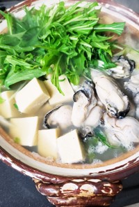 #冷凍牡蠣で簡単♪野菜たっぷり牡蠣なべ