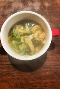 生姜たっぷり和風麺つゆスープ