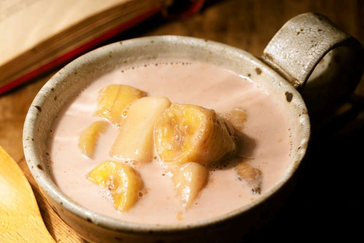 夜食にも バナナとおもちのココアミルク煮 レシピ 作り方 By スミフル クックパッド 簡単おいしいみんなのレシピが367万品