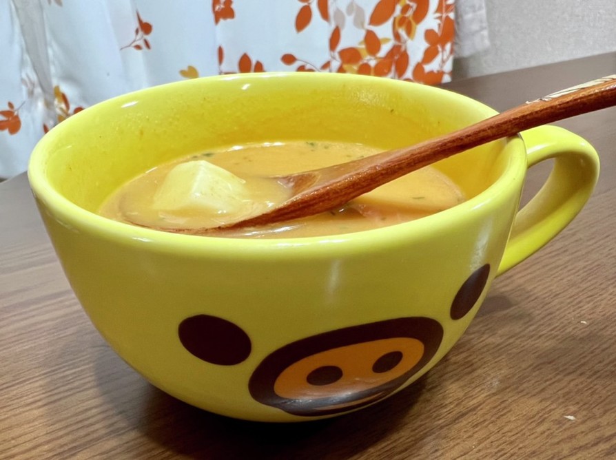 【朝時短】餅入りカップスープ♪の画像